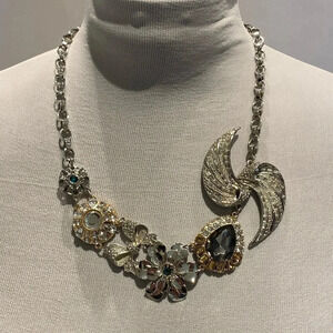 Piperlime Silver Statement Necklace